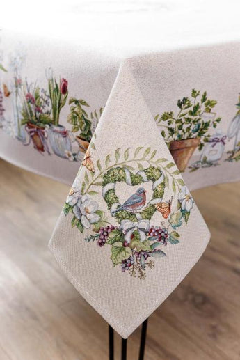 Скатертина гобеленова на стіл GARDEN ПРОВАНС, 136х300см 035350