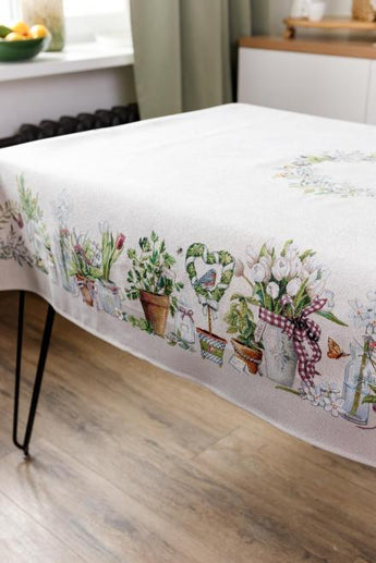 Скатертина гобеленова на стіл GARDEN ПРОВАНС, 136х300см 035350