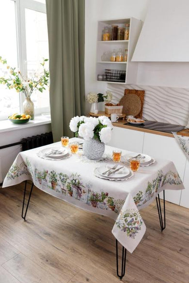 Скатертина гобеленова на стіл GARDEN ПРОВАНС, 136х300см 035350