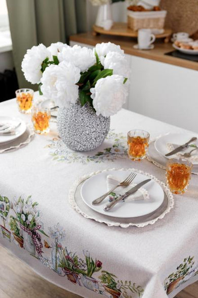 Скатертина гобеленова на стіл GARDEN ПРОВАНС, 136х300см 035350