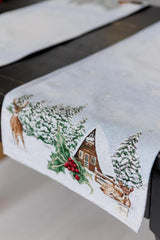 Ранер гобеленовий новорічний Squirrel ПРОВАНС, 40х140см 041743