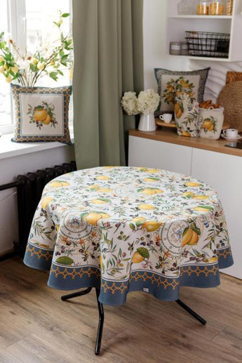 Кругла гобеленова скатертина на стіл Наполі ПРОВАНС, D136см 035362