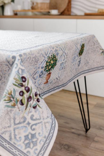 Скатертина гобеленова на стіл Афіни ПРОВАНС, 136х180см 035388
