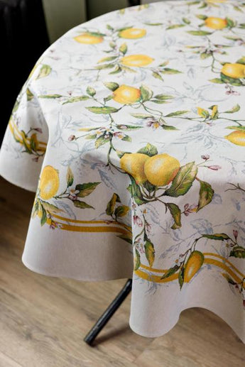 Кругла гобеленова скатертина на стіл Сицилія ПРОВАНС, D160см 035328