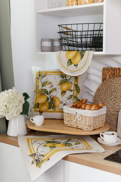 Кругла гобеленова серветка Сицилія ПРОВАНС, D29см 035438