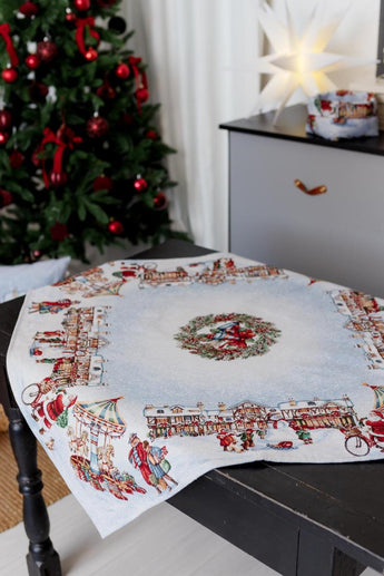 Новорічна гобеленова скатертина Carousel ПРОВАНС, 135х350см 041807
