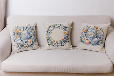 Декоративна великодня подушка Віночок ПРОВАНС, 45х45см 039183