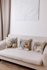 Декоративна подушка Ромашки в кошику ПРОВАНС, 45х45см 039168