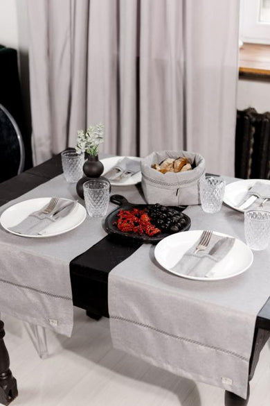 Ранер на стіл RINO сірий ПРОВАНС, 40х140см 037146