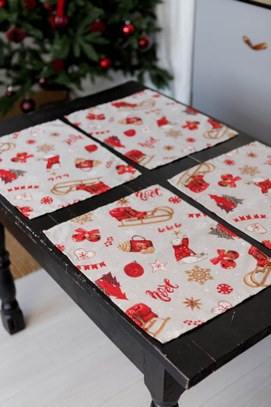 Новорічна серветка на стіл NOEL ПРОВАНС, 35х45см 042170