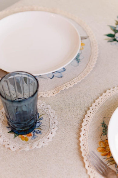 Великодній набір серветок під чашку Рrimavera ПРОВАНС, D14см 039313