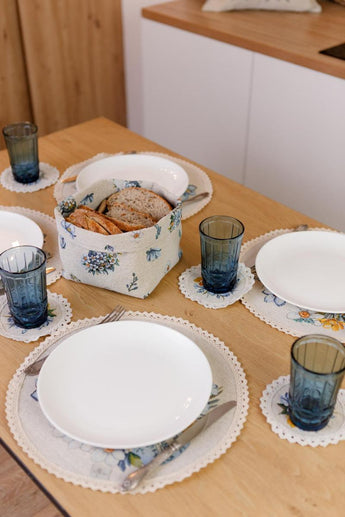 Великодній набір серветок під чашку Рrimavera ПРОВАНС, D14см 039313