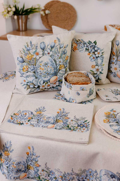 Декоративна великодня подушка Писанка ПРОВАНС, 45х45см 039181