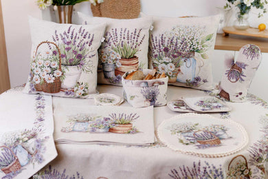 Гобеленова кругла серветка Provence ПРОВАНС, D35см 039108