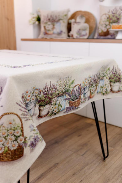 Гобеленова скатертина на стіл Provence ПРОВАНС, 135х180см 039114