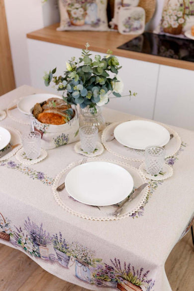 Гобеленова скатертина на стіл Provence ПРОВАНС, 135х180см 039114