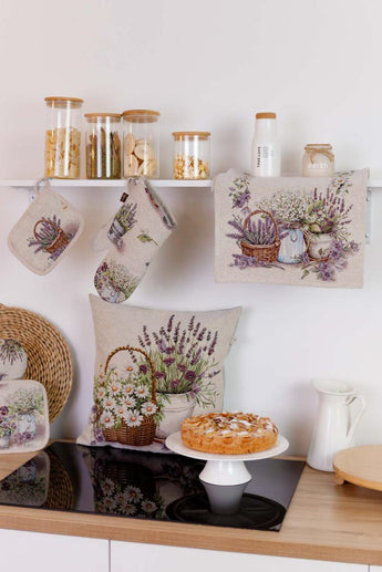 Декоративна наволочка Ромашки в кошику ПРОВАНС, 45х45см 039162