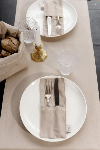 Чохол для столових приборів RINO бежевий ПРОВАНС, 24х10см 038581