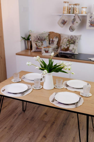 Гобеленова кругла серветка Provence ПРОВАНС, D35см 039108