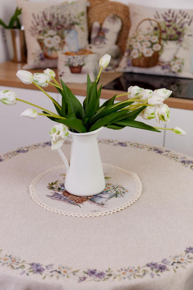 Гобеленова кругла серветка Provence ПРОВАНС, D35см 039108