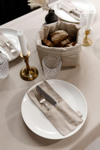 Чохол для столових приборів RINO бежевий ПРОВАНС, 24х10см 038581