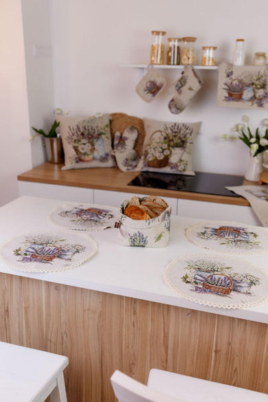 Гобеленова кругла серветка Provence ПРОВАНС, D35см 039108