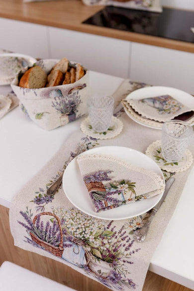 Гобеленова доріжка на стіл Provence ПРОВАНС, 35х100см 039102