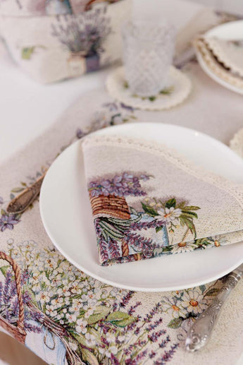 Гобеленова кругла серветка Provence ПРОВАНС, D35см 039108