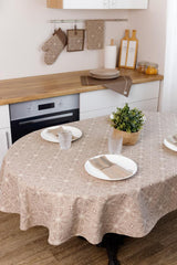 Скатертина овальна Кориця ПРОВАНС, 133х240см 041205