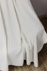 Плед вʼязаний Cotton молочний Прованс, 120х200 см
