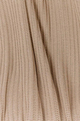 Плед в'язаний Cotton бежевий Прованс, 120х200 см