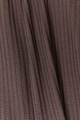 Плед вʼязаний Cotton шоколадний Прованс, 120х200 см
