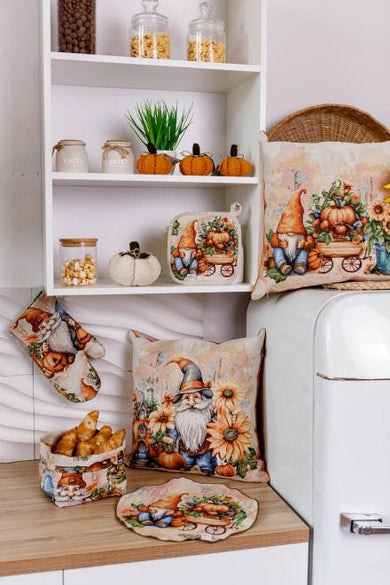 Гобеленова рукавичка Гарбузові гноми ПРОВАНС, 32х15см 036348