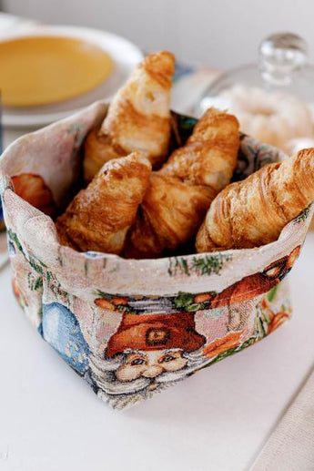 Кошик для хліба Гарбузові гноми ПРОВАНС, 16х14х15см 036353