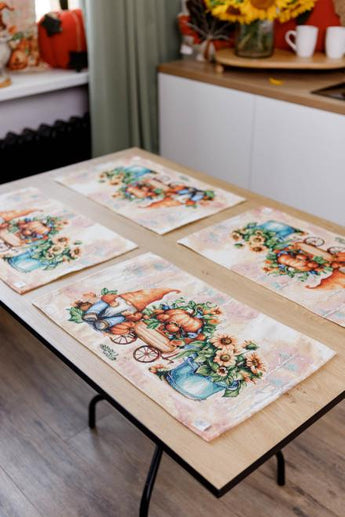 Гобеленова серветка Гарбузові гноми ПРОВАНС, 30х50см 036238