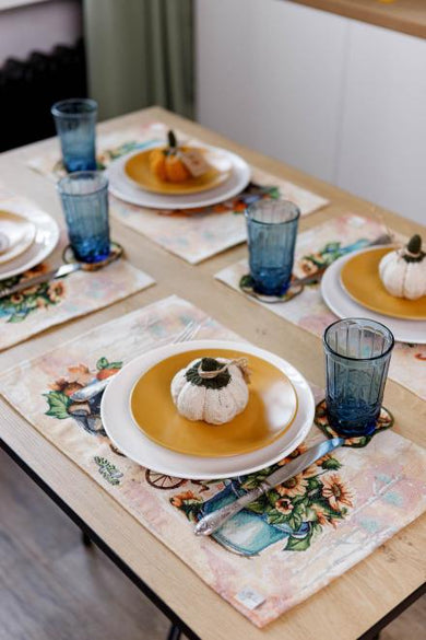 Гобеленова серветка Гарбузові гноми ПРОВАНС, 30х50см 036238