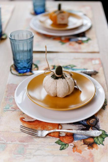 Гобеленова серветка Гарбузові гноми ПРОВАНС, 30х50см 036238