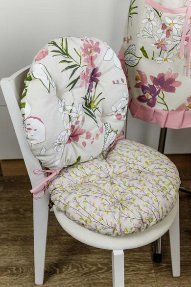Подушка на стілець Орхідея ПРОВАНС, D40см 030946