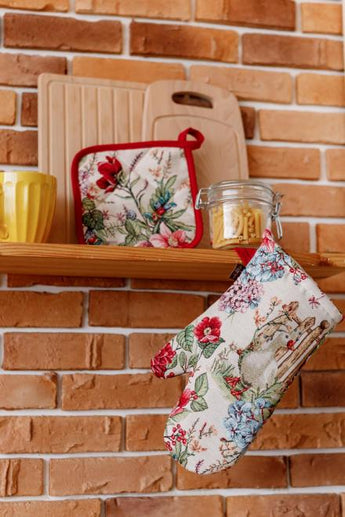 Гобеленова рукавиця для кухні Гуси ПРОВАНС, 32х15см 034325