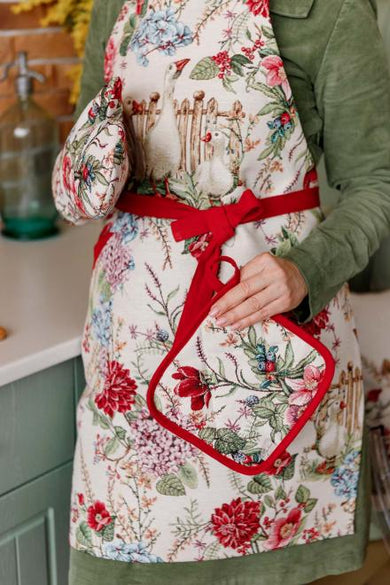 Гобеленова прихватка для гарячого Гуси ПРОВАНС, 20х20см 034323