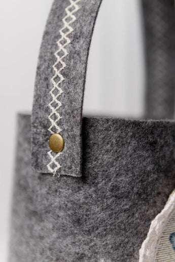 Декоративний кошик з ручкою для дрібниць Provence ПРОВАНС, 16х16см 039698