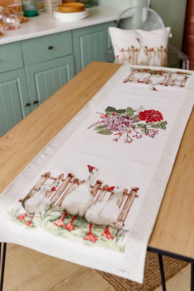 Доріжка на стіл Гуси ПРОВАНС, 40х140см 034163