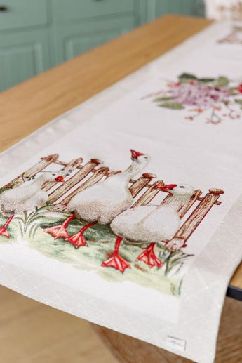 Доріжка на стіл Гуси ПРОВАНС, 35х100см 034161