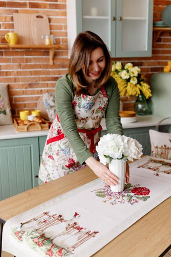 Доріжка на стіл Гуси ПРОВАНС, 35х100см 034161