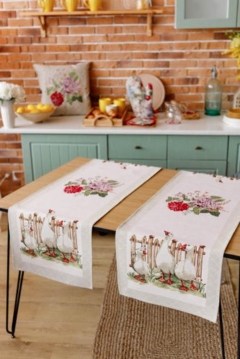 Доріжка на стіл Гуси ПРОВАНС, 35х100см 034161