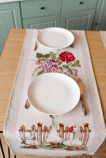Доріжка на стіл Гуси ПРОВАНС, 35х100см 034161