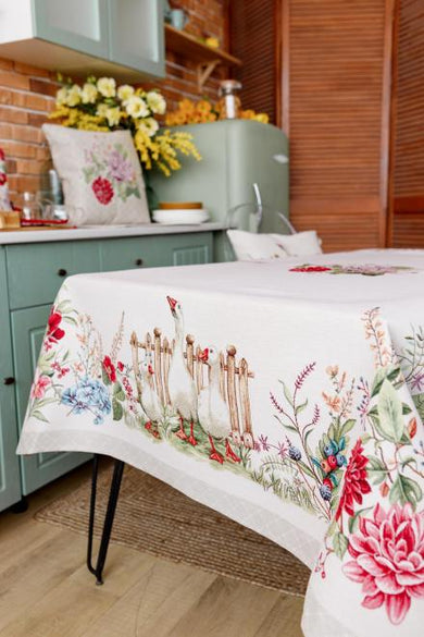 Гобеленова подушка декоративна Букет квітів ПРОВАНС, 45х45см 034205