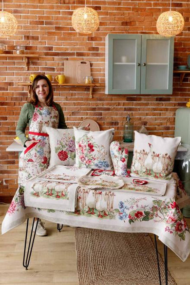 Гобеленова подушка декоративна Троє гусей ПРОВАНС, 45х45см 034201