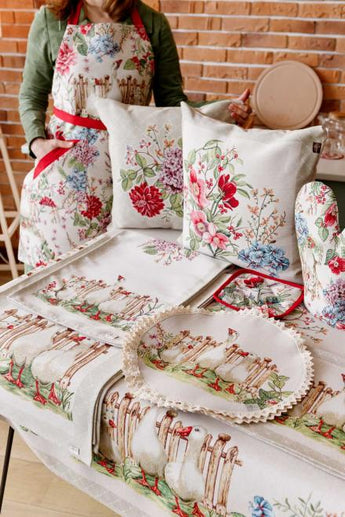 Гобеленова прихватка для гарячого Гуси ПРОВАНС, 20х20см 034323