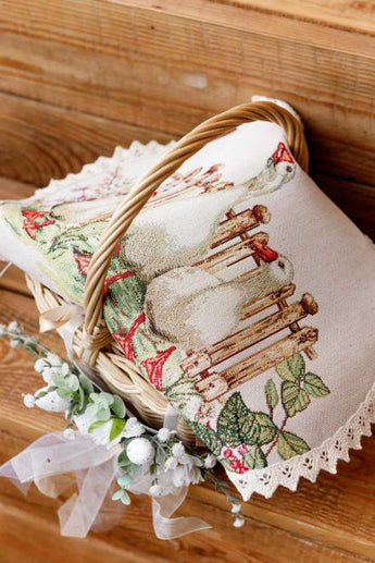 Серветка кругла Гуси ПРОВАНС, D35см 034081